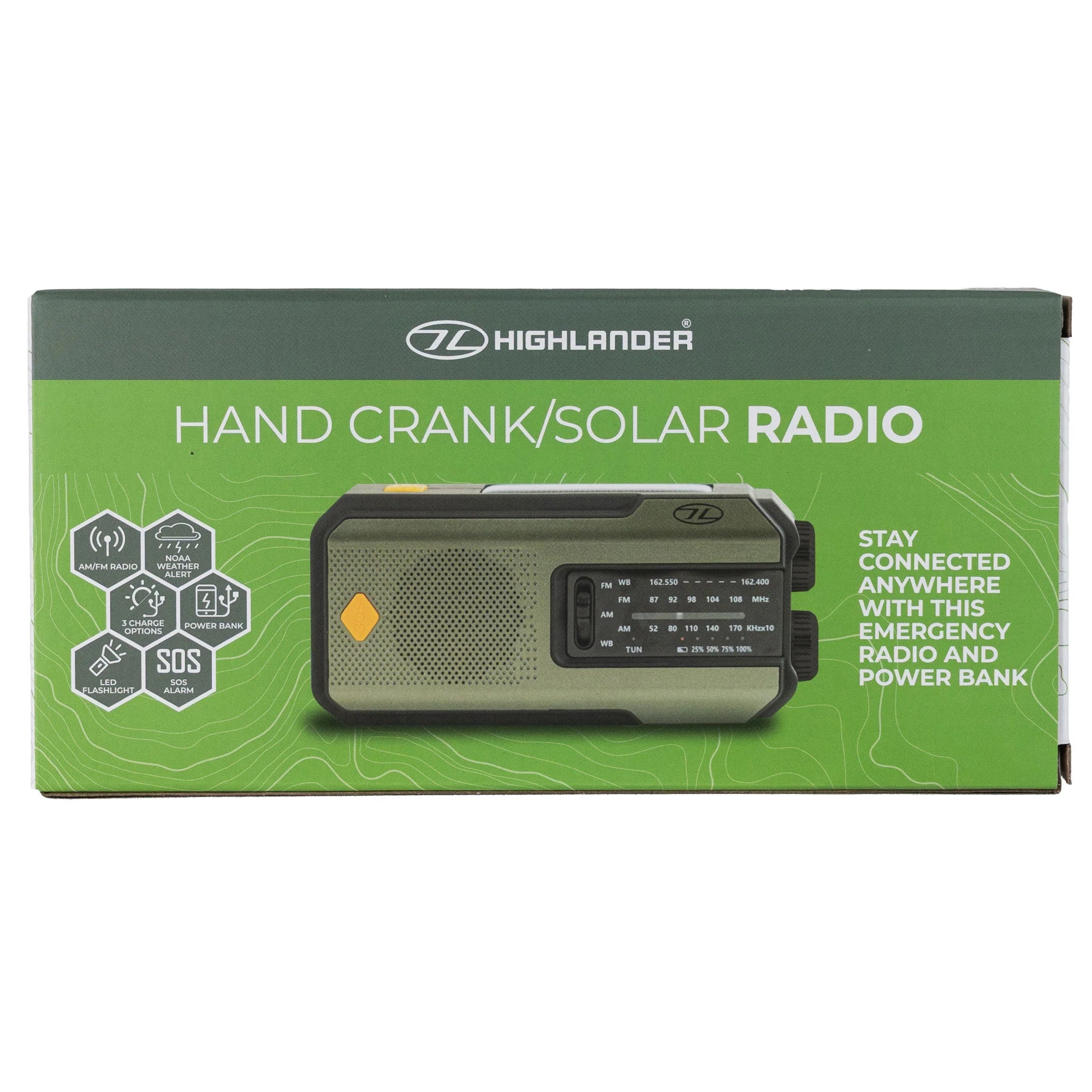 Highlander Universal Survival Emergency Hub (Powerbank, Torch, Radio, SOS)