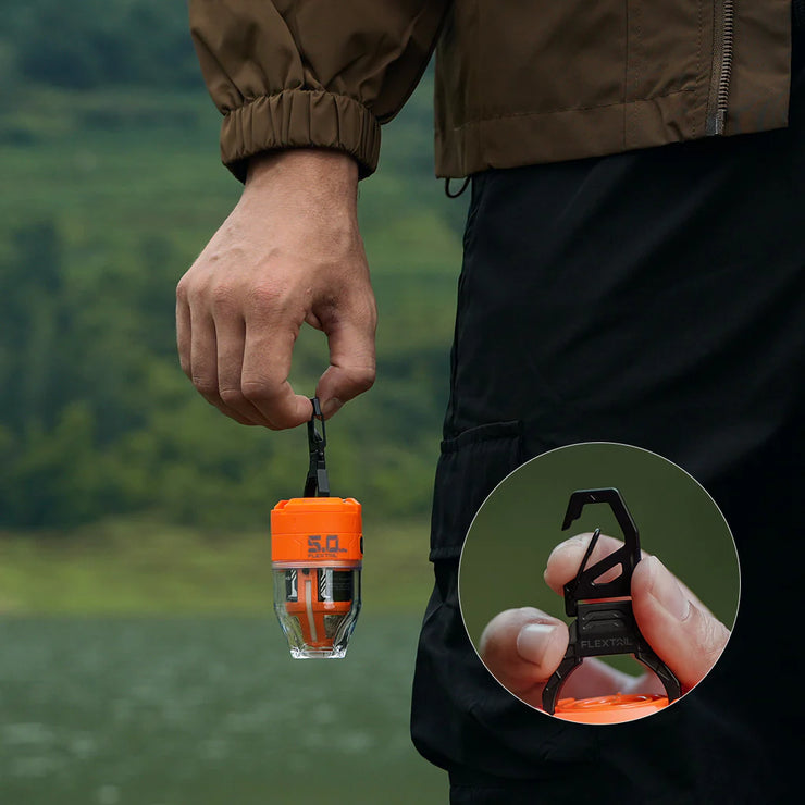 Flextail Max Pump 3 High Speed 2-in-1 Rechargeable Air Pump - Orange with Case