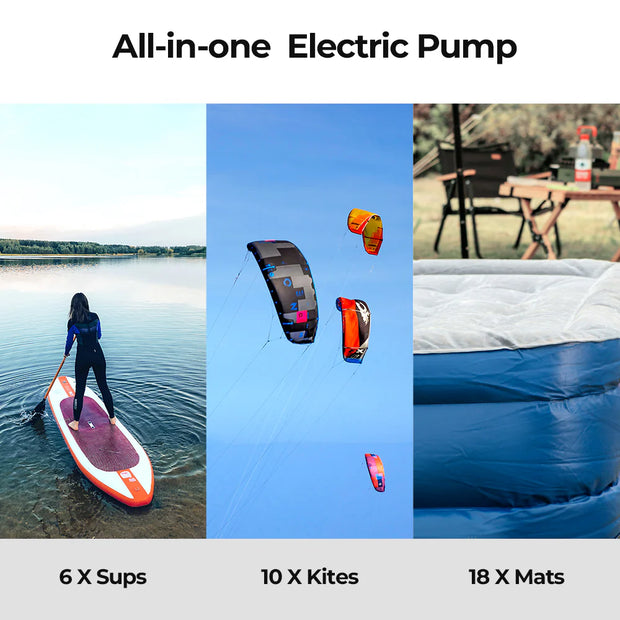 Flextail EVO SUP Pump 20PSI Cordless Rechargeable Air Pump for SUP & KITE