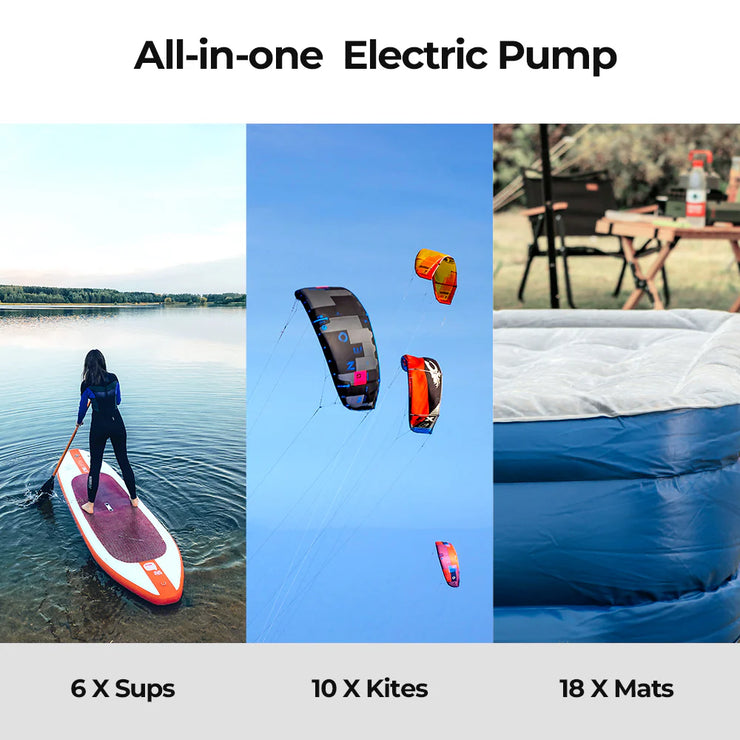 Flextail EVO SUP Pump 20PSI Cordless Rechargeable Air Pump for SUP & KITE