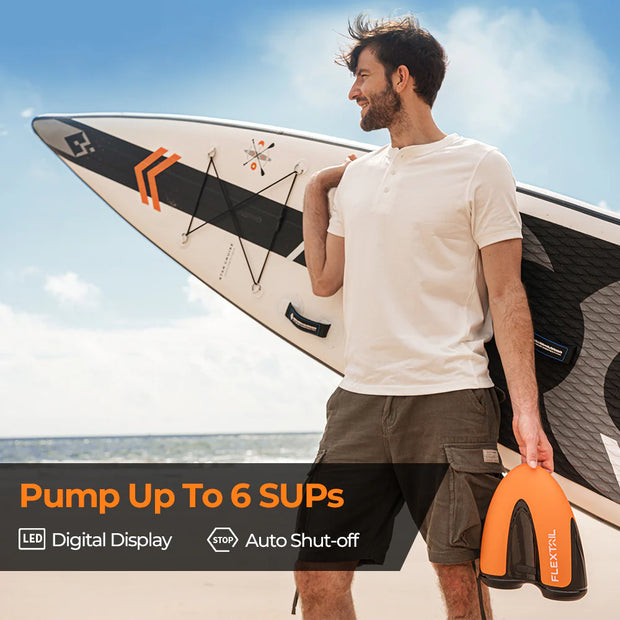 Flextail EVO SUP Pump 20PSI Cordless Rechargeable Air Pump for SUP & KITE