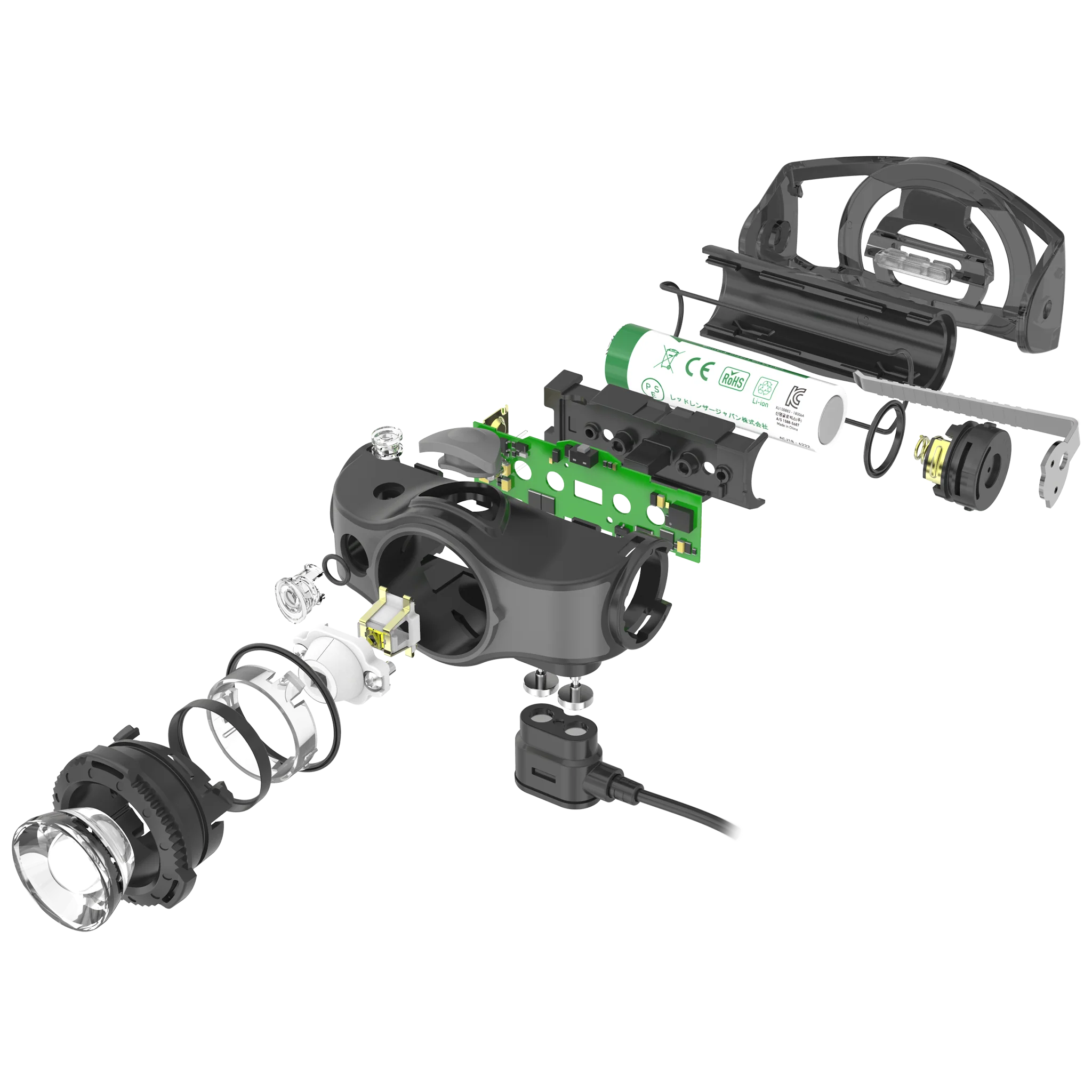 LEDLenser MH5 Rechargeable 400 Lumens Head Torch - Black