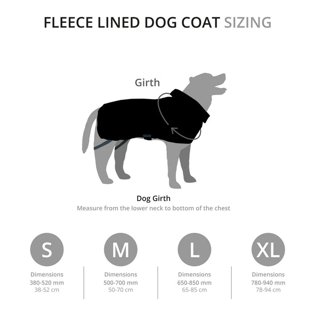 Mountain Paws Fleece Lined Waterproof Dog Coat - Orange