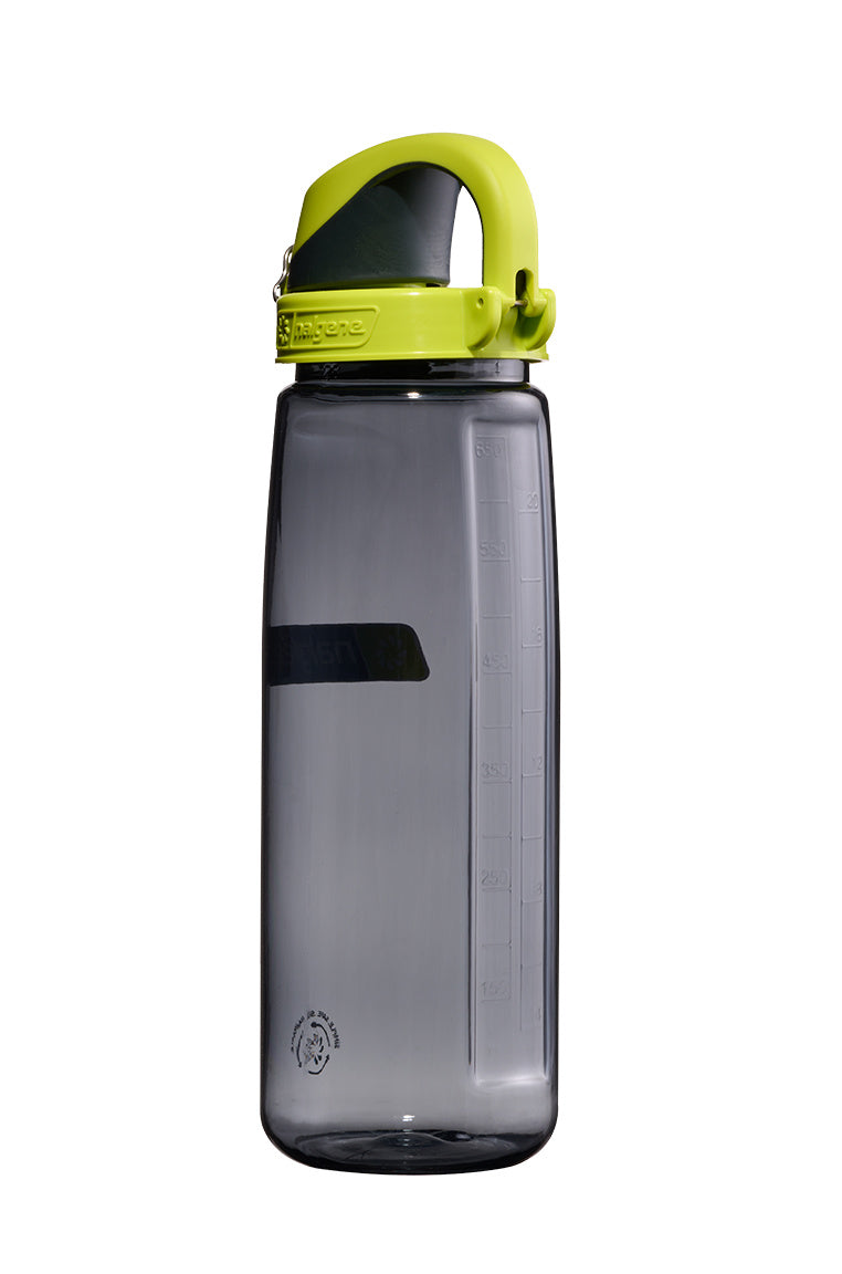Nalgene 700ml Sustain On The Fly Bottle - Charcoal with Lime Cap