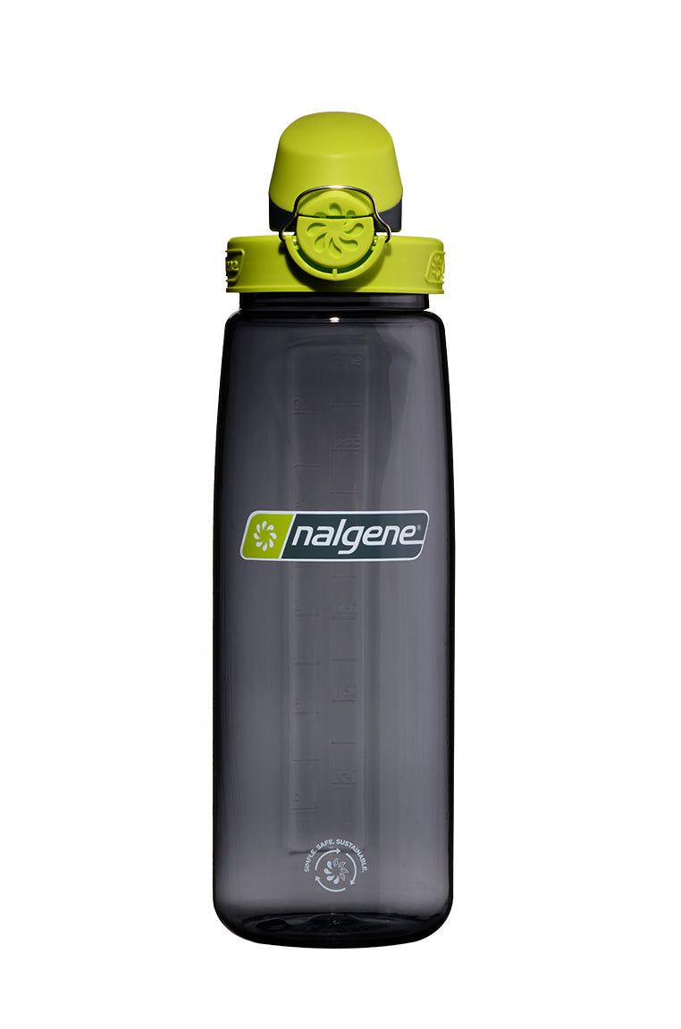 Nalgene 700ml Sustain On The Fly Bottle - Charcoal with Lime Cap