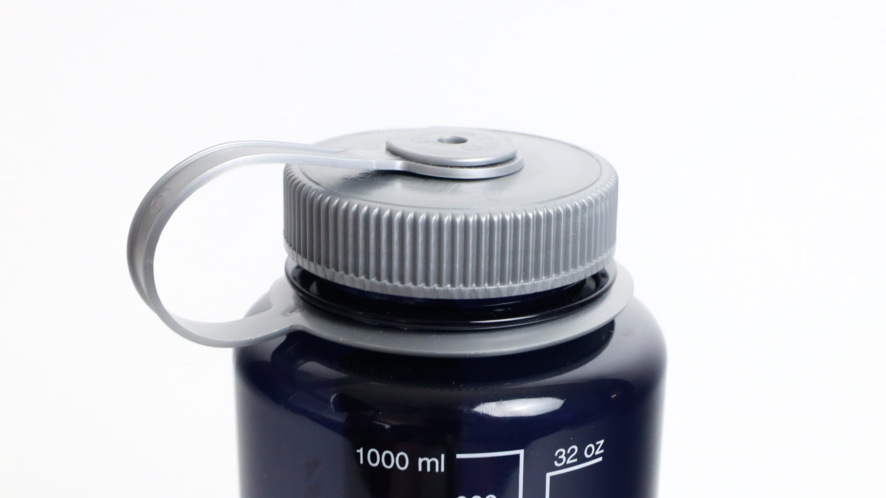 Nalgene 1 Litre Sustain Wide Mouth Bottle - Odyssey Gray Large Nalgene Logo