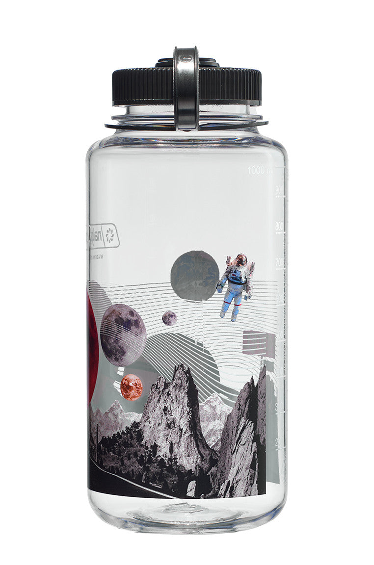Nalgene 1 Litre Sustain Wide Mouth Bottle - Surrealist Astro Motel