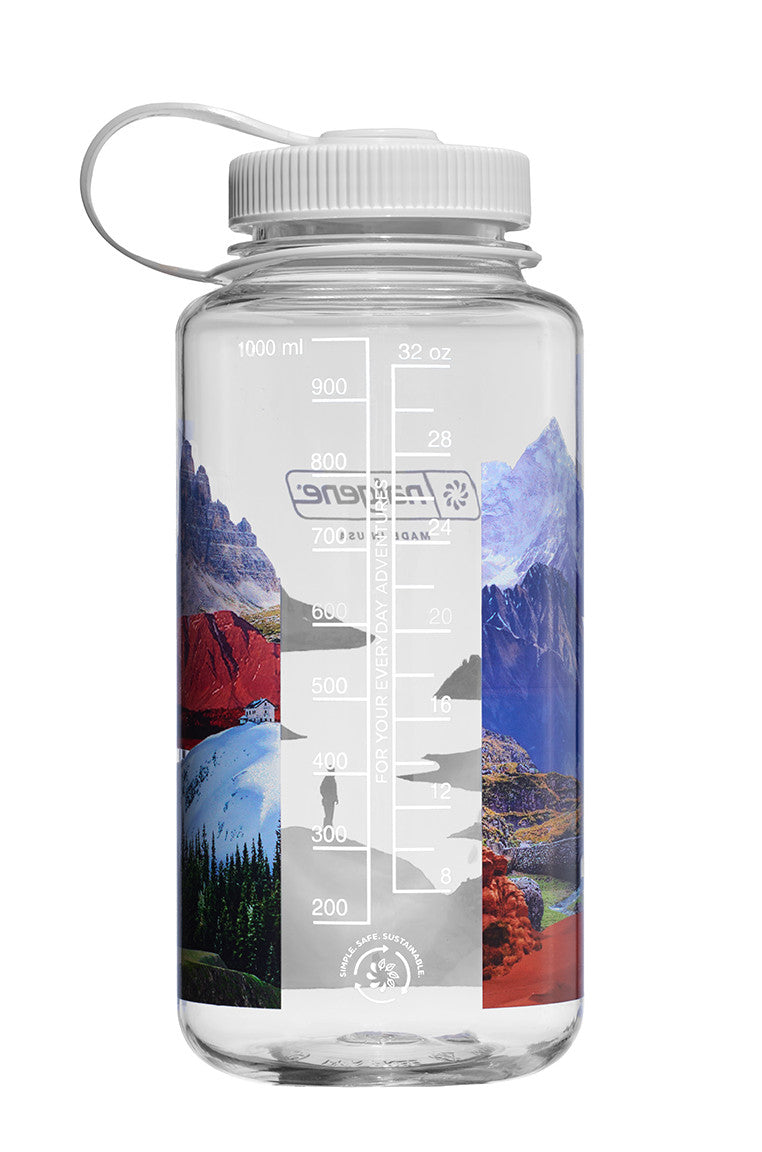 Nalgene 1 Litre Sustain Wide Mouth Bottle - Surrealist Mixed Landscapes