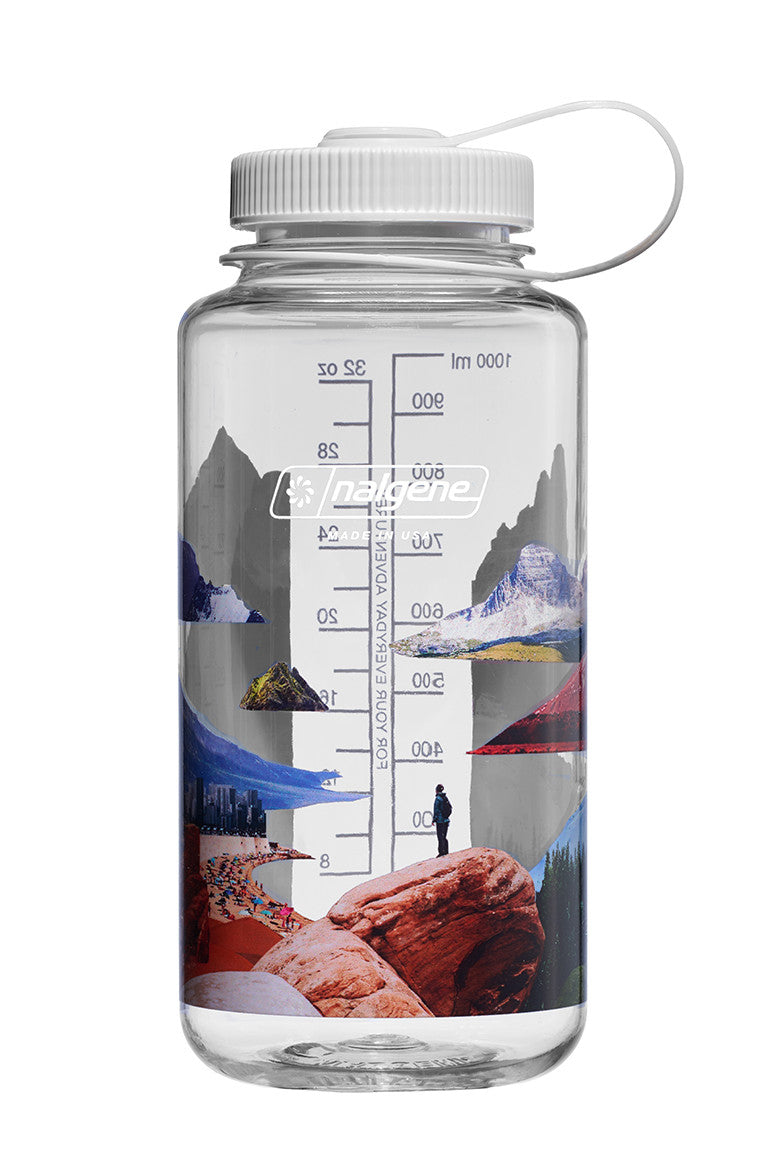 Nalgene 1 Litre Sustain Wide Mouth Bottle - Surrealist Mixed Landscapes