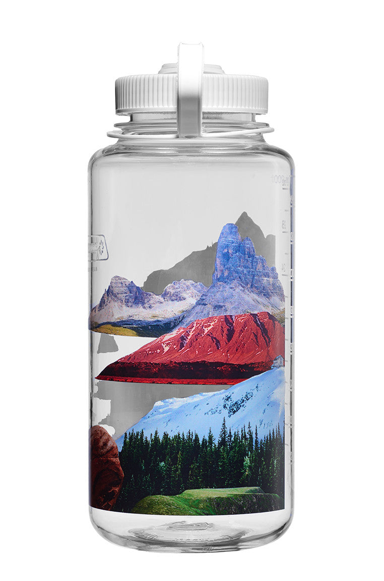 Nalgene 1 Litre Sustain Wide Mouth Bottle - Surrealist Mixed Landscapes