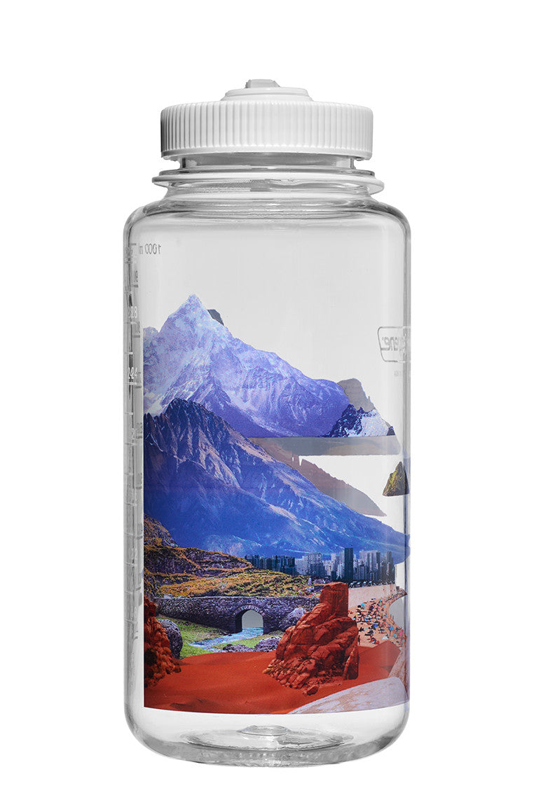 Nalgene 1 Litre Sustain Wide Mouth Bottle - Surrealist Mixed Landscapes