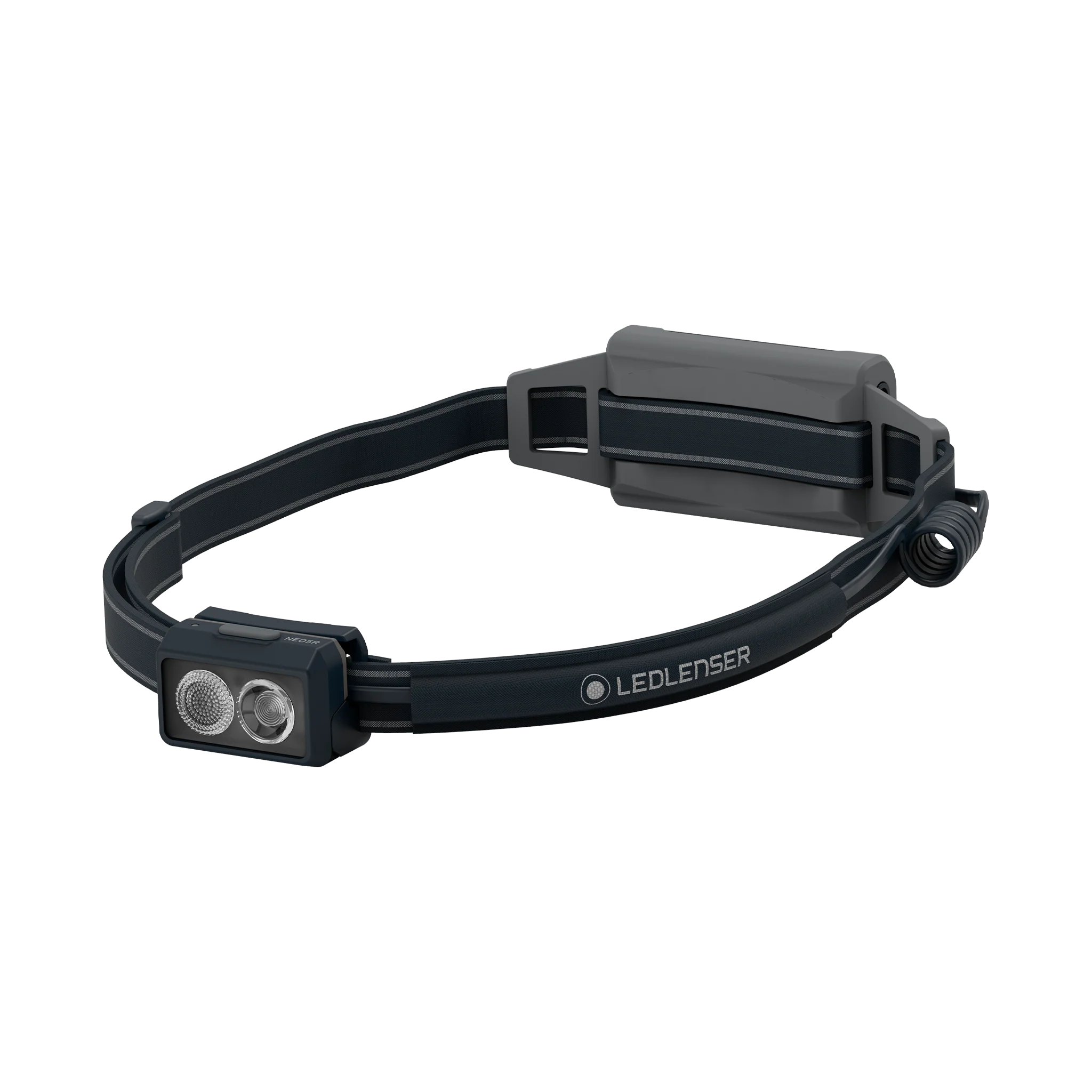 LEDLenser NEO5R Running Head Torch with Chest Strap - Grey Black