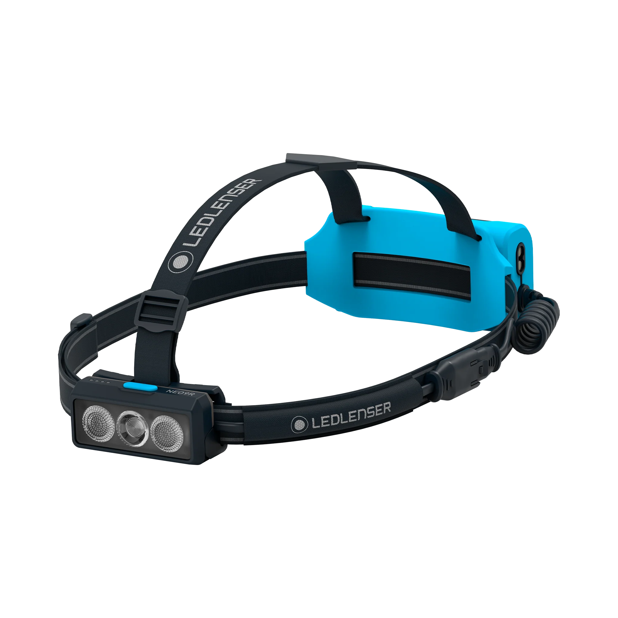 LEDLenser NEO9R Rechargeable 1200Lumen Running Headtorch with Chest Strap - Blue