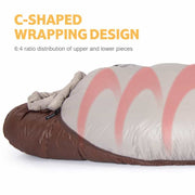 Naturehike Snowbird Mummy duck down winter Sleeping Bag (Various Sizes and Ratings )