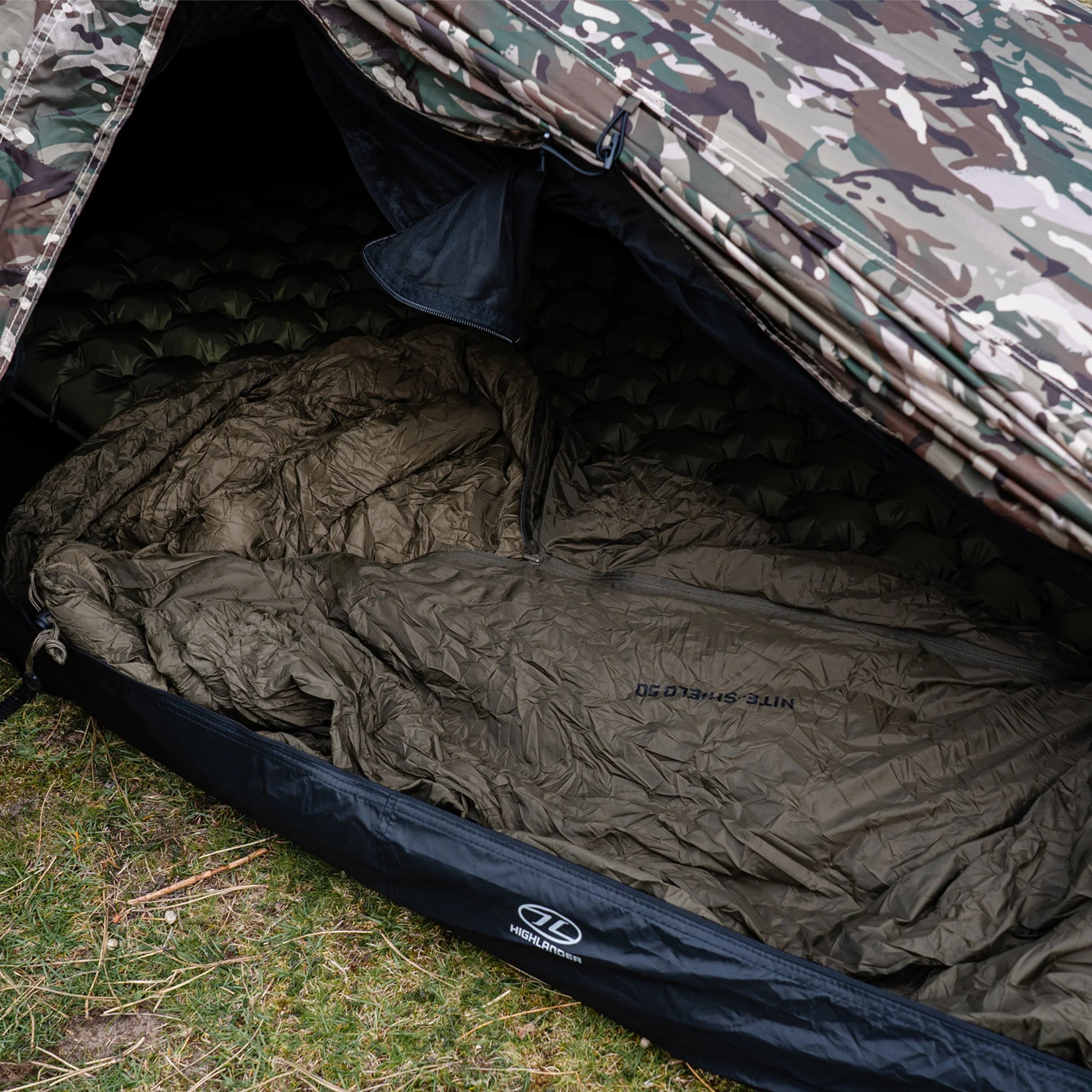 Highlander Forces Nite-Shield 150 Sleeping Bag - Ranger Green