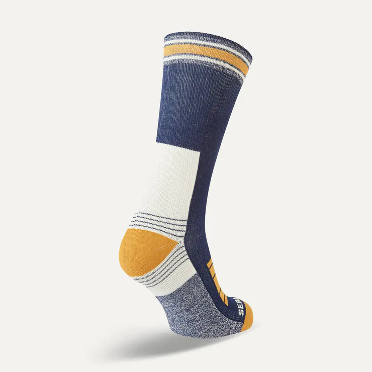 Sealskinz Norwich Waterproof Cold Weather Mid Length Hiking Sock - Blue