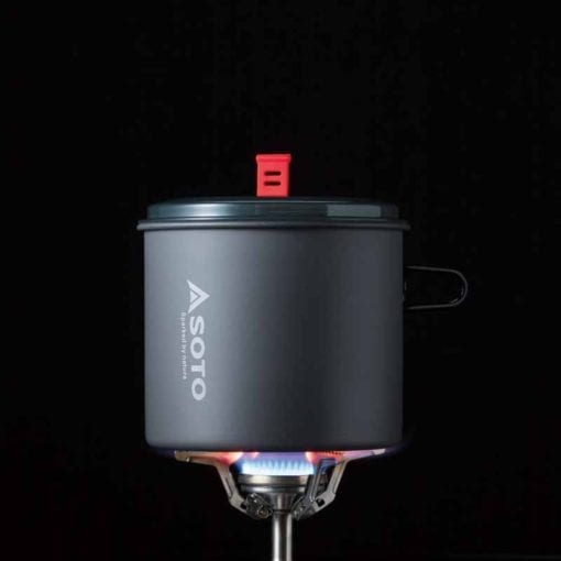 SOTO Amicus Stove and New River Camping Pot Combo