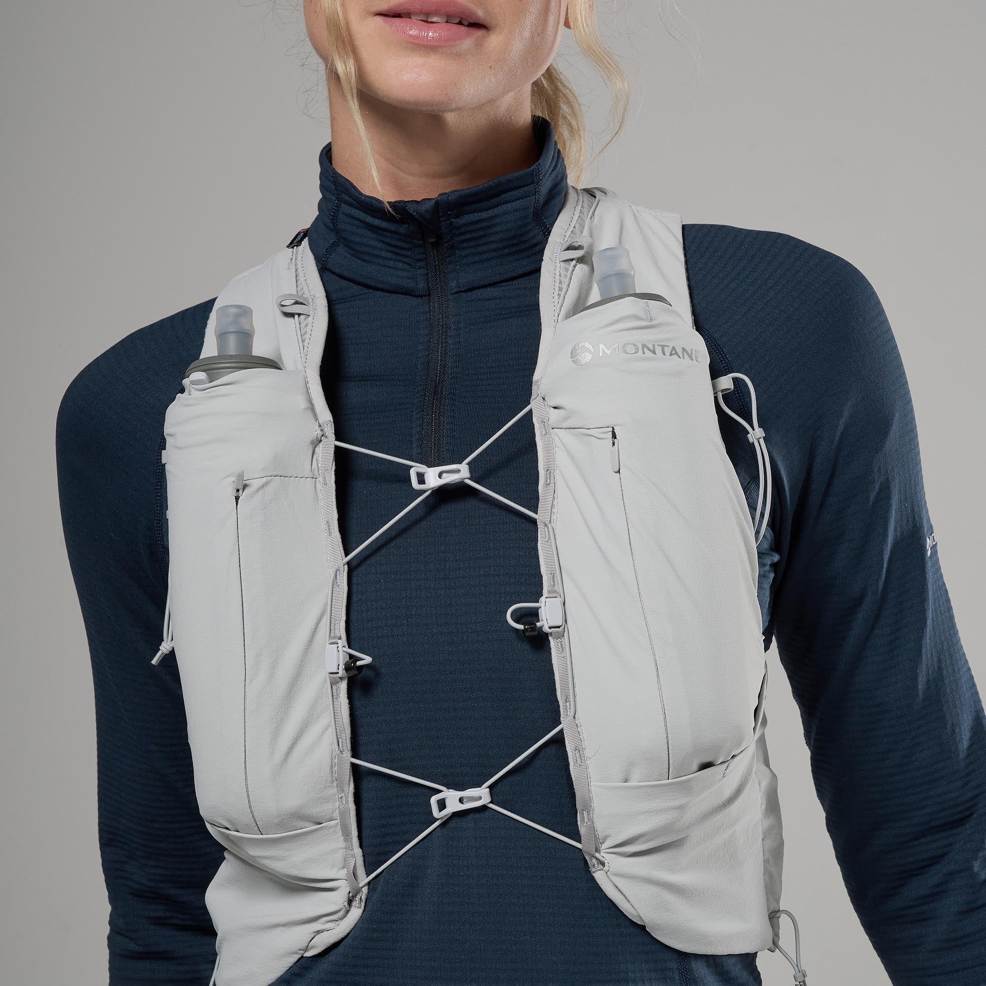 Montane Gecko VP5+ Updated Running Vest Hydration System - Platinum