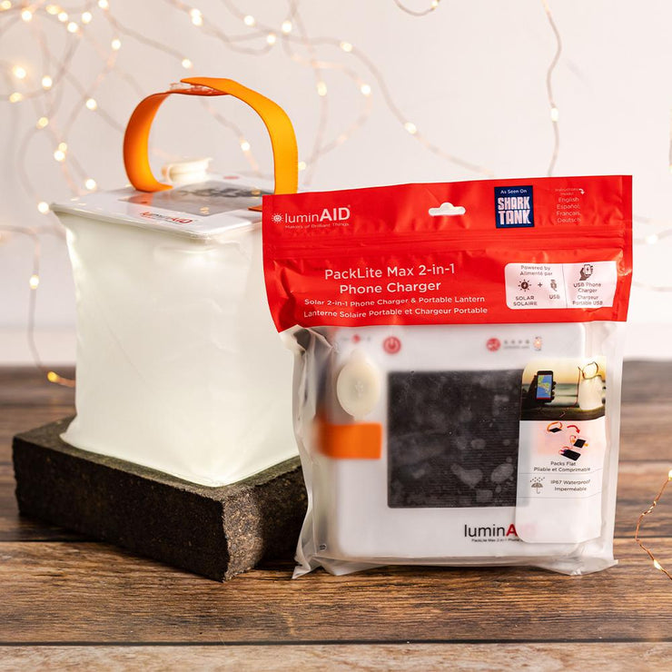 LuminAID PackLite Max 2-in-1 Solar Power Lantern