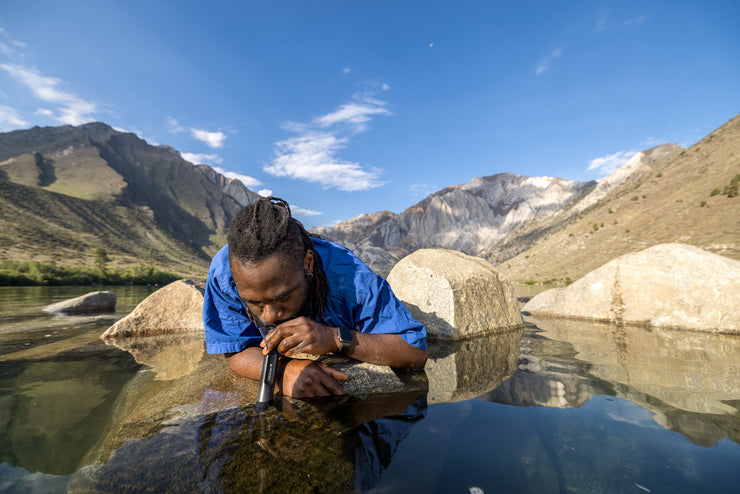 LifeStraw Peak Series Personal Straw Water Filter - Dark Grey