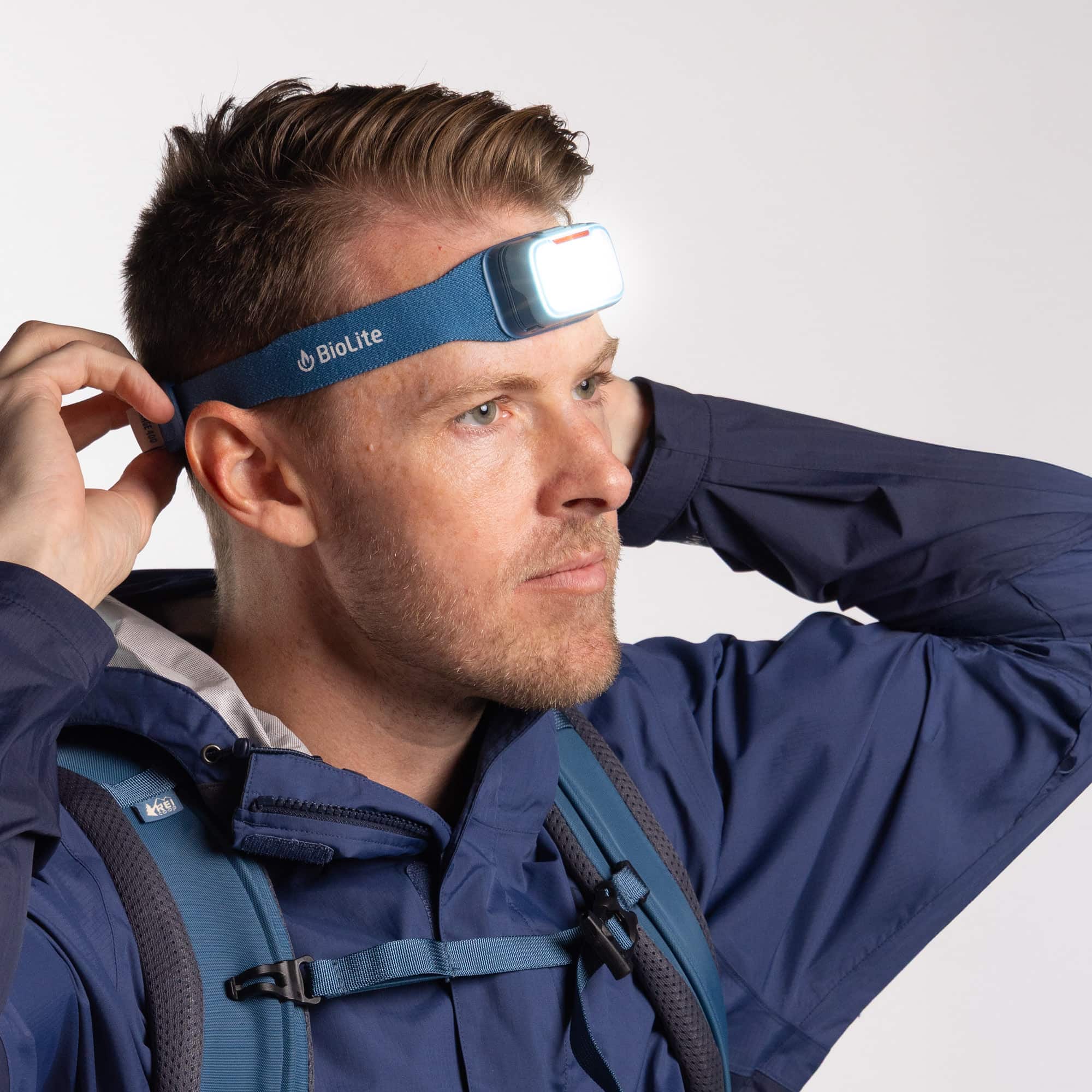 Biolite Range 400 USB-C Fast Charging Headlamp - Slate Blue