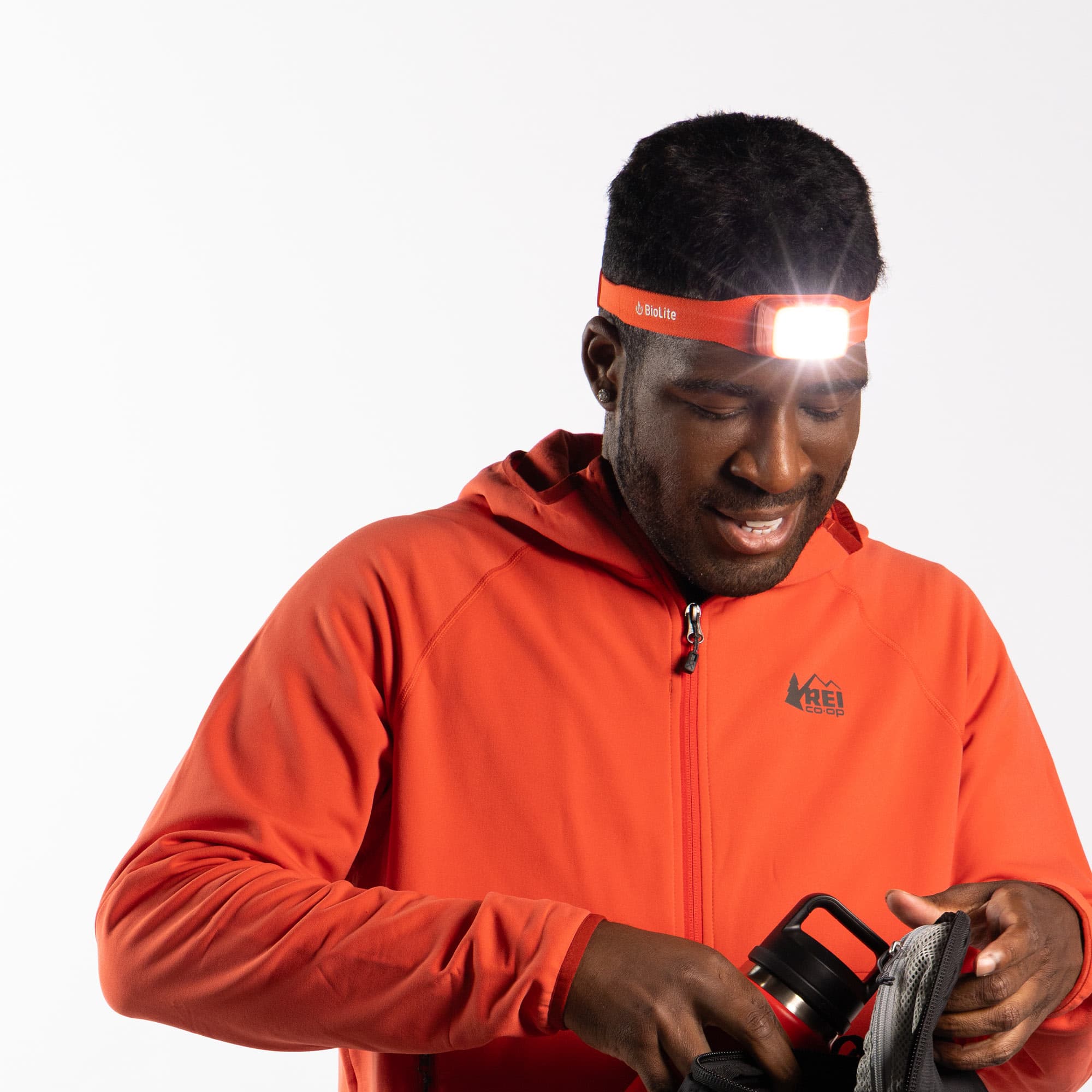 Biolite Range 500 USB-C Fast Charging Headlamp - Spark Red