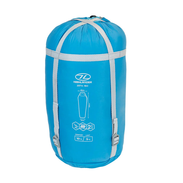Highlander Zeta 150 Lightweight Sleeping Bag - Moon Blue