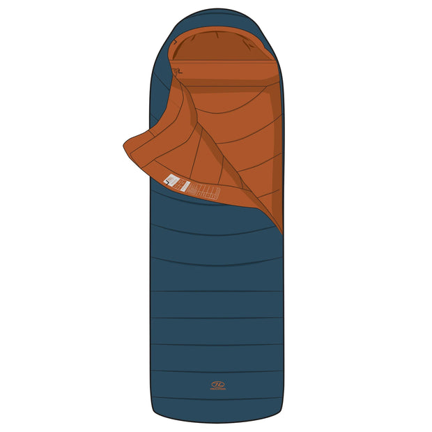Highlander Rayet Hybrid 250E Sleeping Bag - Deep Blue