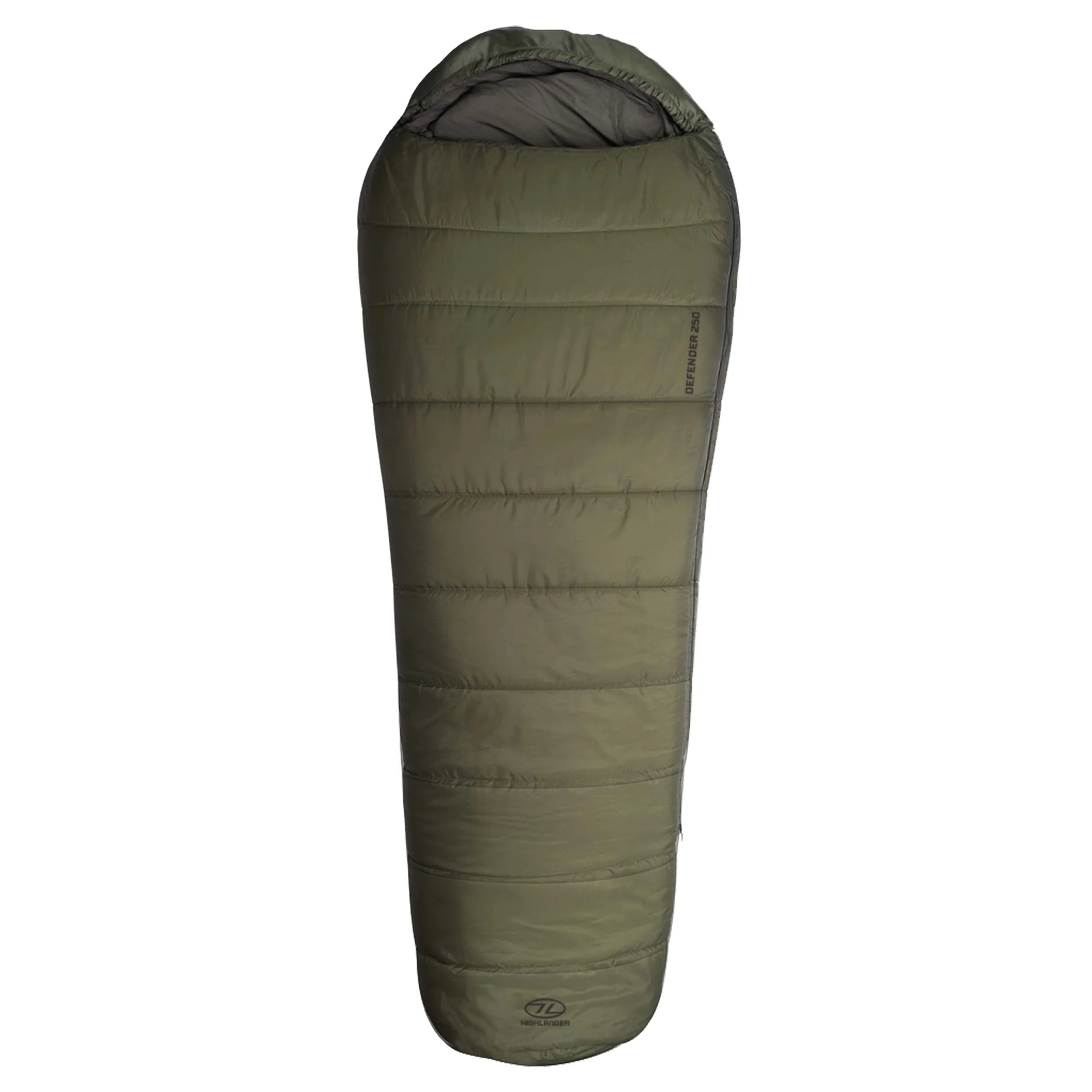 Highlander Defender 250 3 Season Sleeping Bag - Ranger Green