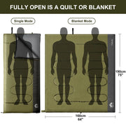 Night Cat Lightweight Backpacking Sleeping Bag for Adults - 3 Seasons