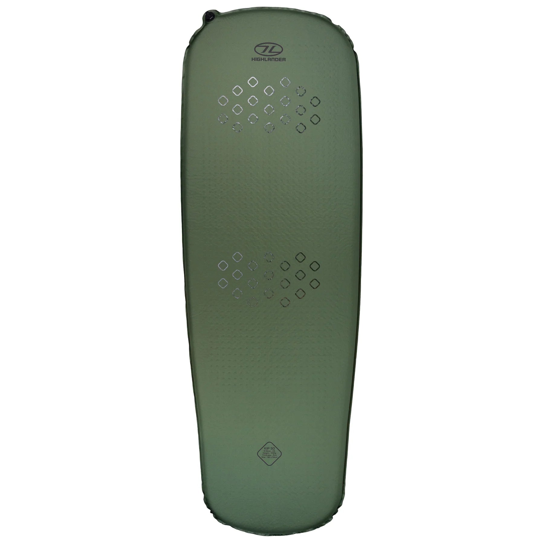 Highlander Self-inflating Kip Mat - 50mm Olive Green