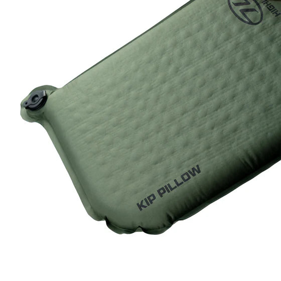Highlander Kip Self-inflating Camping Pillow - Olive Green