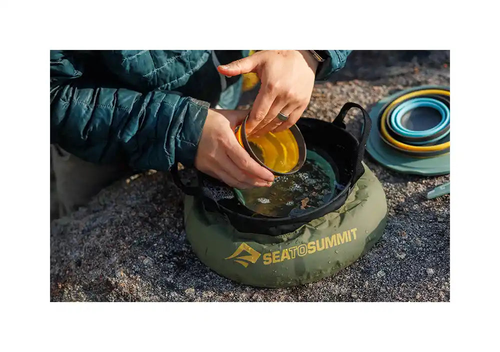 Sea To Summit Collapsible Backpacking Kitchen Sink - Burnt Olive
