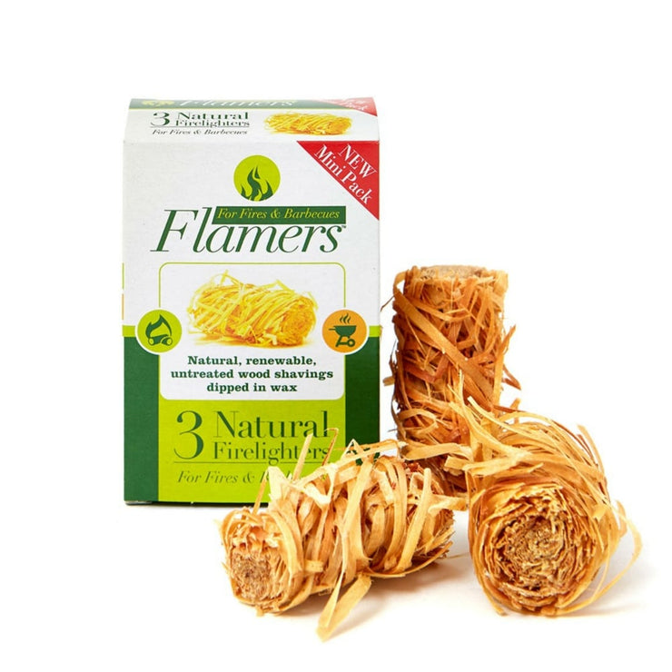 Flamers Natural Firelighters – Mini 3pk