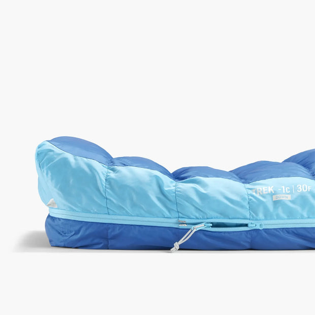 Sea To Summit Trek -1°C Down Sleeping Bag - Regular Snorkel Blue