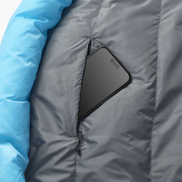 Sea To Summit Trek -9°C Down Sleeping Bag - Regular Snorkel Blue