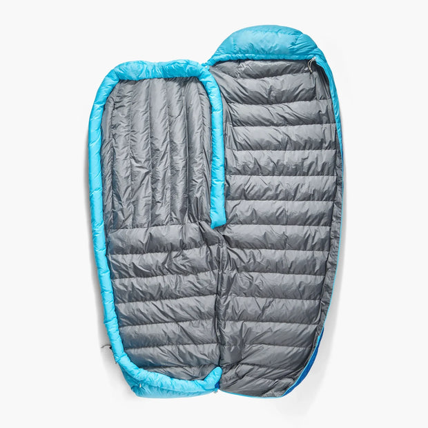 Sea To Summit Trek -1°C Down Sleeping Bag - Regular Snorkel Blue