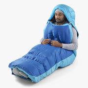 Sea To Summit Trek -1°C Down Sleeping Bag - Regular Snorkel Blue