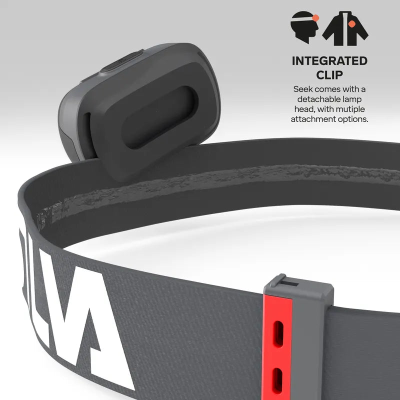 Silva Seek 450 Recharge Rechargeable Headtorch - Mountain Mist