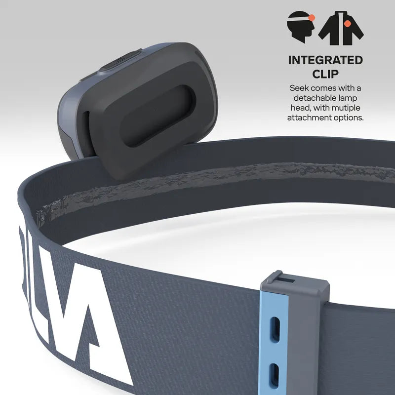 Silva Seek 450 Recharge Rechargeable Headtorch - Stormy Sky