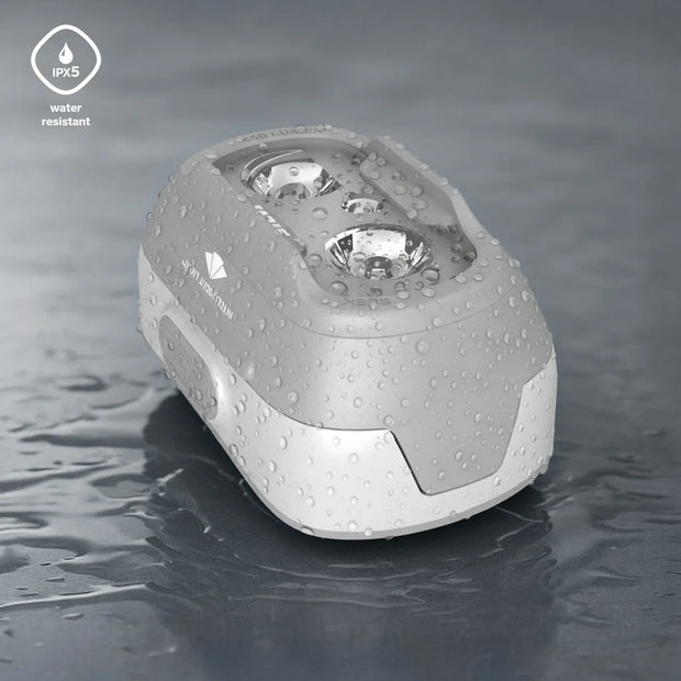 Silva Seek 450 Recharge Rechargeable Headtorch - Whiteout Grey