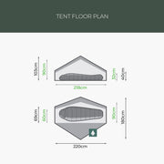 Highlander Refuge 1 Person Tent - Pine Green