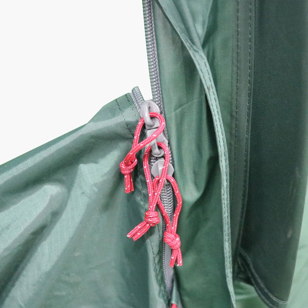 Highlander Respite 2 Person Extended Tunnel Tent - Pine Green
