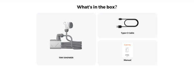 Flextail Tiny Shower - World's Smallest Instant Portable Powerful Shower