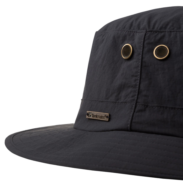 Trekmates Borneo Mosi Repellent Wide Brimmed Hat with Mosi net - Ash Grey