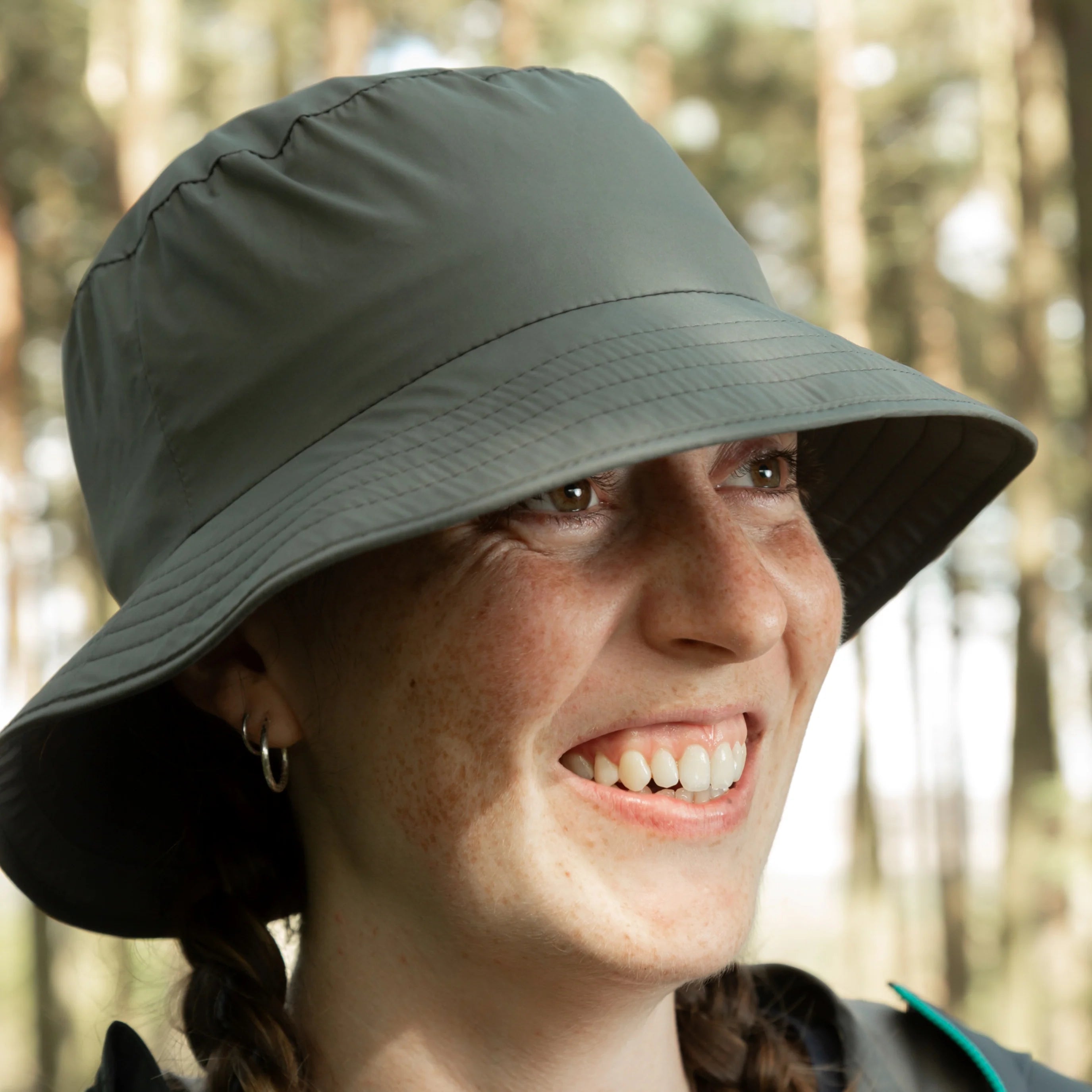 Trekmates Women's Beeley Dry Waterproof Stylish Bucket Hat - Bonsai Green