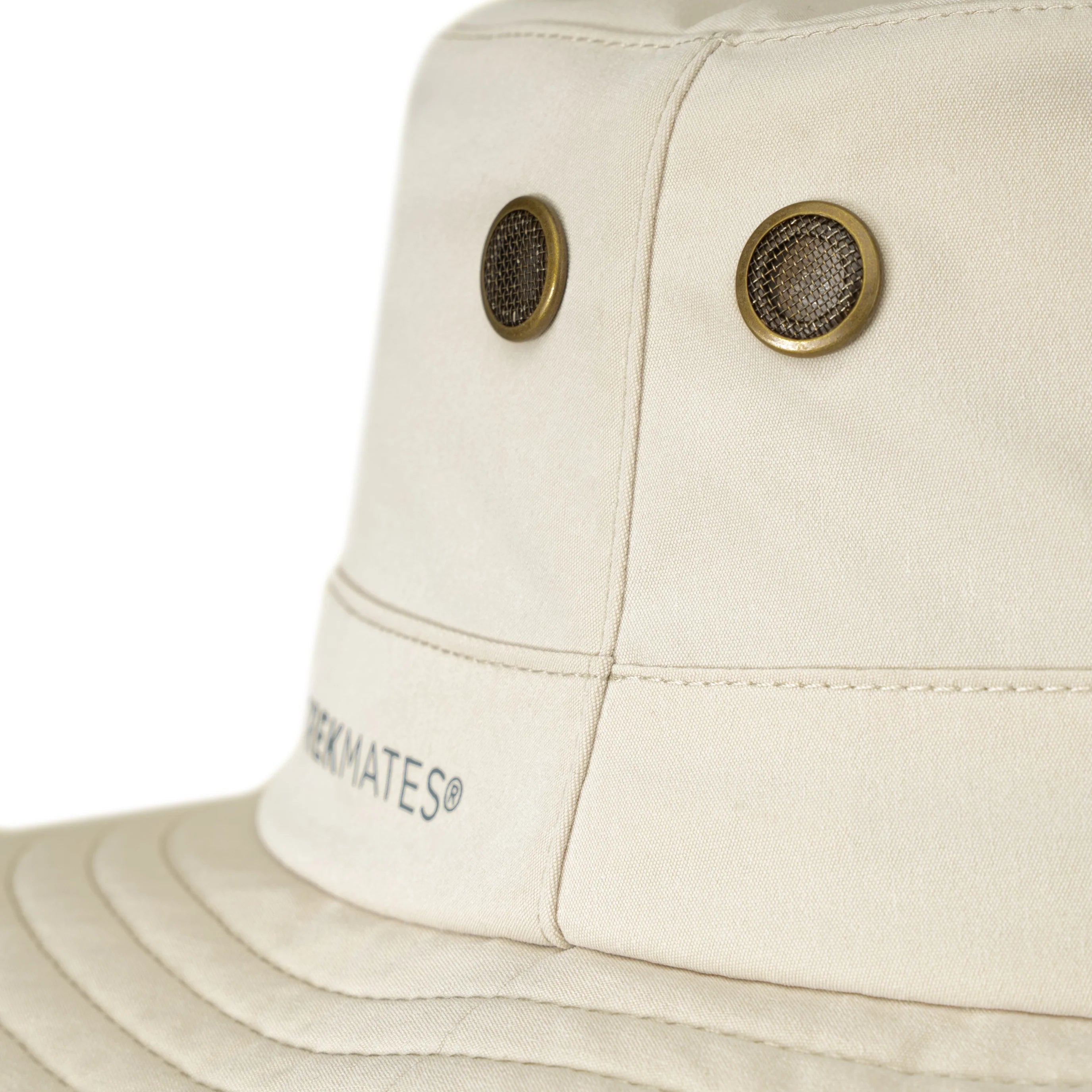 Trekmates Borneo Wide Brimmed Sun Hat with Mosi Net - Linen