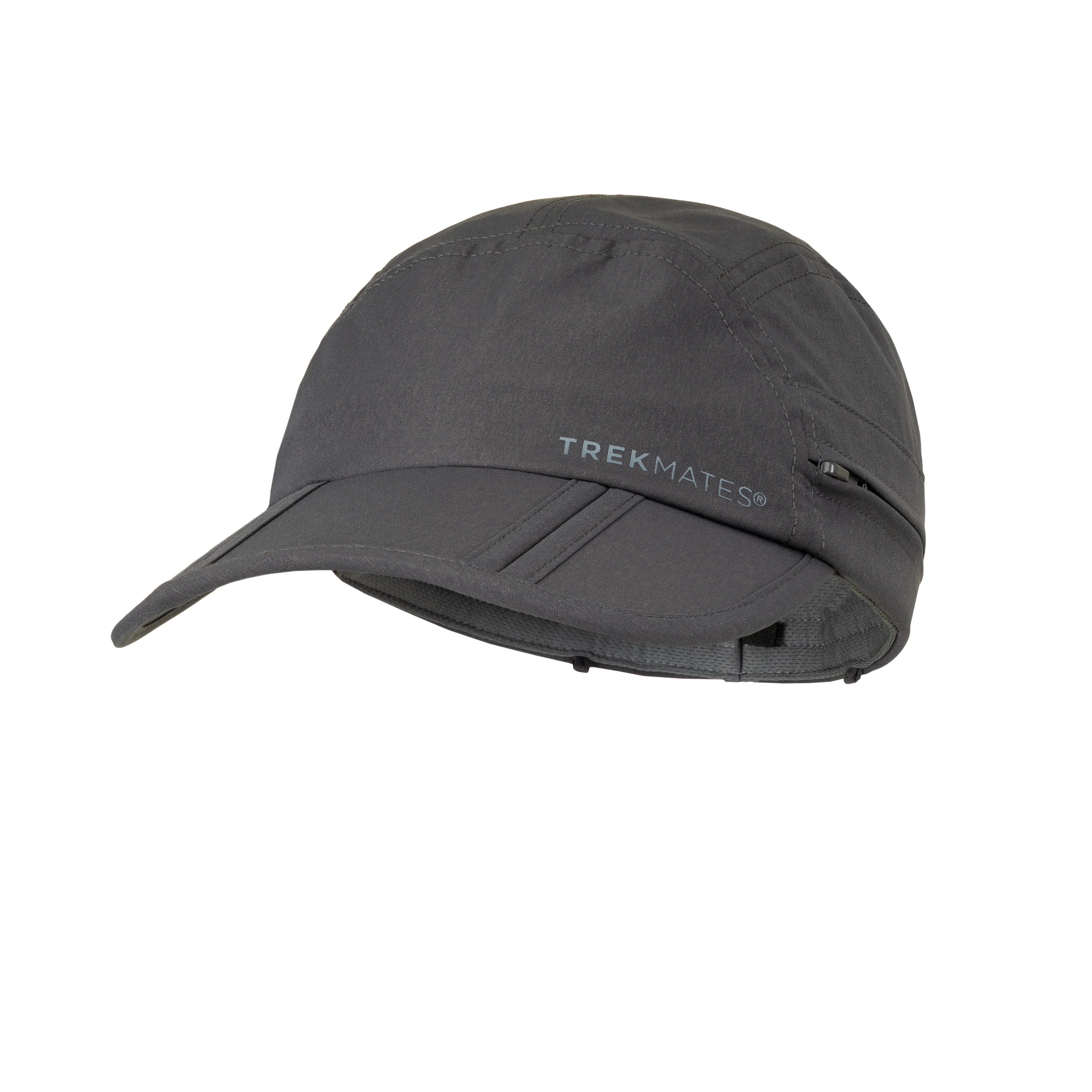 Trekmates Atacama Sun Cap with zip away Legionnaire's Flap - Thunder Grey