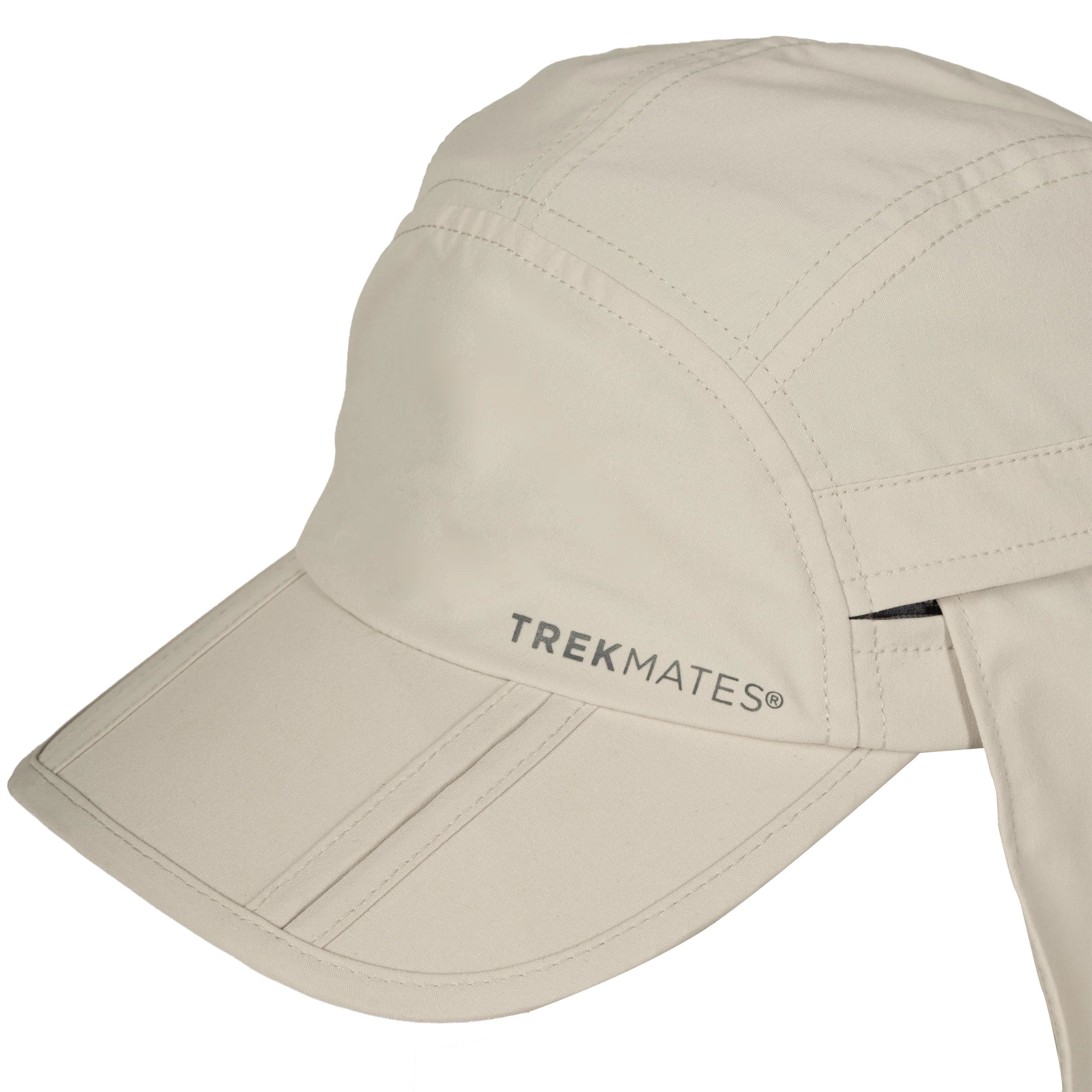 Trekmates Atacama Sun Cap with zip away Legionnaire's Flap - Linen