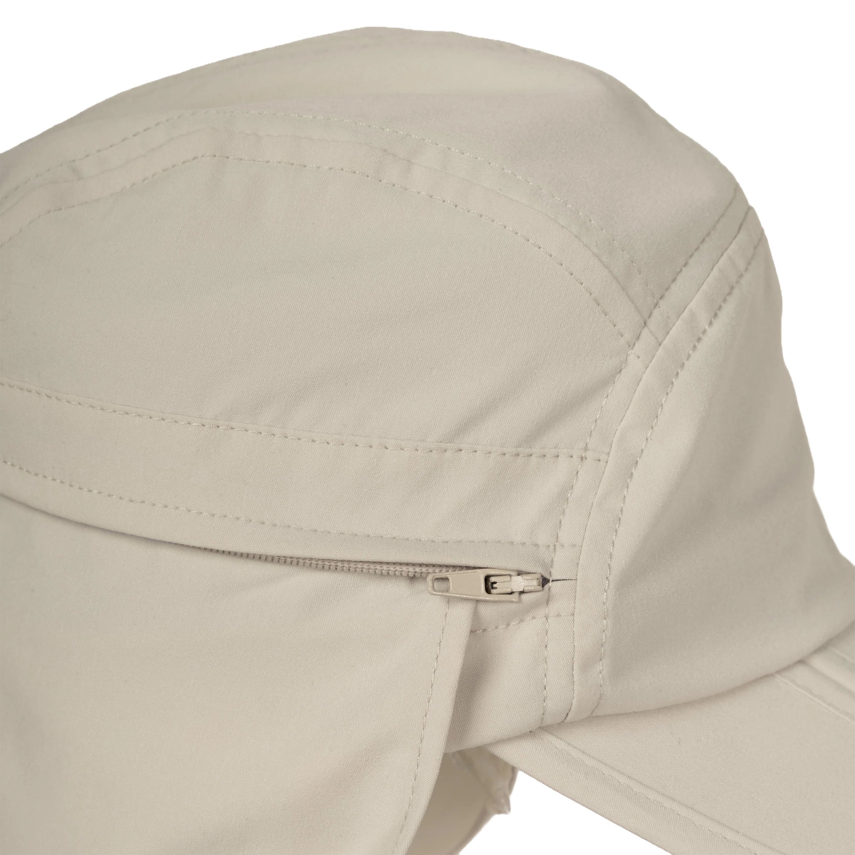 Trekmates Atacama Sun Cap with zip away Legionnaire's Flap - Linen